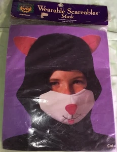 Máscara de colección aplausos trucos y golosinas usable asustables gatito gato tamaño adulto - Imagen 1 de 4