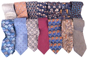 Vintage Ermenegildo Zegna 100% Silk Men's Ties Designer Neck Ties Italy Lot 14 - Picture 1 of 16