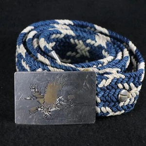 Flying Eagle Gürtelschnalle Ampersand Messing Kalamazoo Michigan Scenic Vintage 1970er - Bild 1 von 8