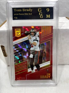 Tom Brady 2022 Panini Elite Red #53 GGG 9 /399 - Picture 1 of 2