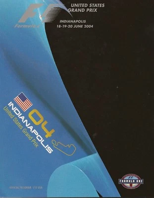 2004 Formula-1 United States Grand Prix Program F-1 Michael Schumacher Ferrari - Image 1 of 3