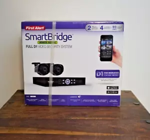Neu - Smartbridge 4 Kanal Full D1 500GB DVR Überwachungssystem mit 2 Kameras - Bild 1 von 15