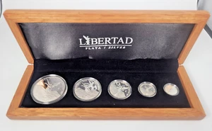2013 Mexico - Proof Silver Libertad 5 Coin Set 1 1/2 1/4 1/10 1/20 oz - Picture 1 of 3