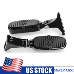  A Pair Black Footpegs w/ Mount For Harley Electra / Road / Street Glide 1993-25 - Imagen 1 de 8