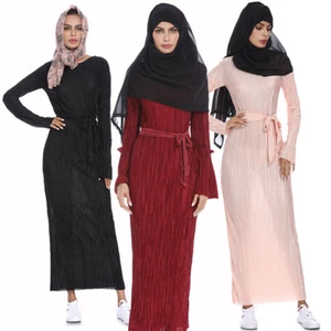 Dubai Abaya muslimisches Damen langes Maxikleid islamisches Kaftan Kleid arabisches Gewand Kleid - Bild 1 von 28