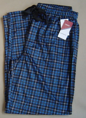NUEVO CON ETIQUETAS $38 IZOD Hombres M MATE SEDOSO POLAR PIJAMA SALÓN PANTALONES PARA DORMIR Ébano Cuadros Foto 1 de 3