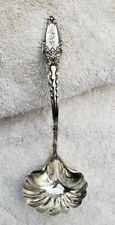 Broom Corn by Tiffany sterling sauce ladle with scalloped bowl circa 1890