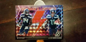 2023 Zenith #19 Thunder & Lightning  Red Mosaic DK Metcalf & Jaxon Smith-Njigba  - Picture 1 of 2