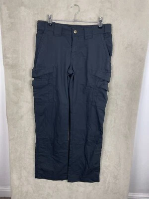 Women's Utility Tru Spec Cargo Trousers Size W30 L30 Black Straight Regular - Image 1 of 4