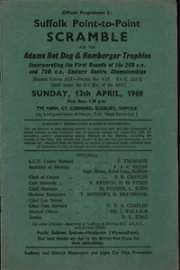 Scramble programme Gt. Cornard 13 April 1969 - Picture 1 of 1
