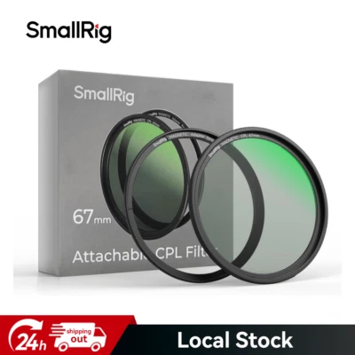 Filtro polarizador circular magnético SmallRig 67mm + anel de filtro roscado 67mm - Imagem 1 de 4