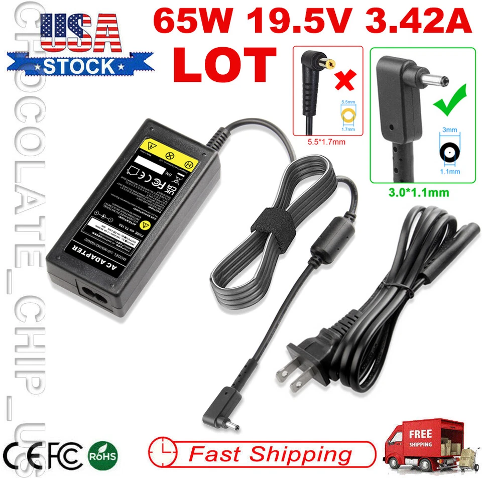 Lot Charger AC Adapter for Acer Aspire Chromebook 11 13 14 15 CB3 CB5 C720 C740 - Image 1 of 4