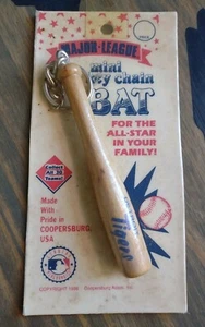 VINTAGE DETROIT TIGERS MINI KEYCHAIN 4" BAT SOUVENIR MAJOR LEAGUE 1996 - Picture 1 of 2