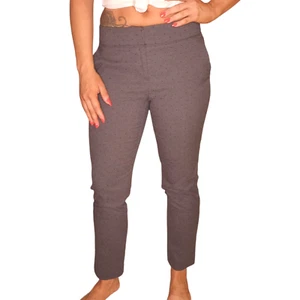 Pantalones LOFT Marisa 2 29 Gris Negro Lunares Trabajo Carrera Negocios Informales Pantalones - Imagen 1 de 12