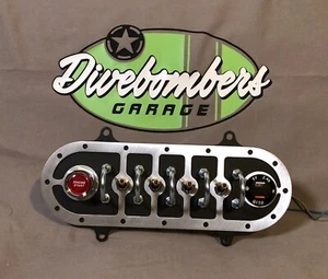 Panel de interruptor de montaje al ras estilo bombardero con USB, medidor de voltios, 4 LED SW - Imagen 1 de 6