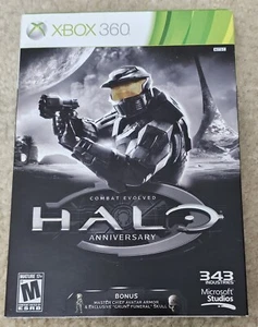 Xbox 360 Halo Combat Evolved Anniversary Pre-owned Complete w/Slip Cover - Picture 1 of 3