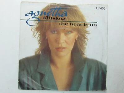 Agnetha Fältskog:   The Heat Is On    1983  UK  7" - Image 1 of 4