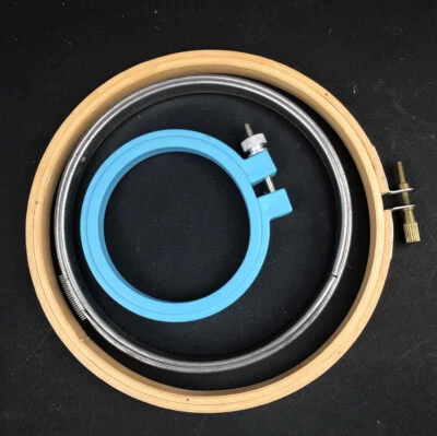 Embroidery Hoop Ring Wooden Plastic Metal Cross Stitch Frames Craft   3"  5"  6" - Image 1 of 4