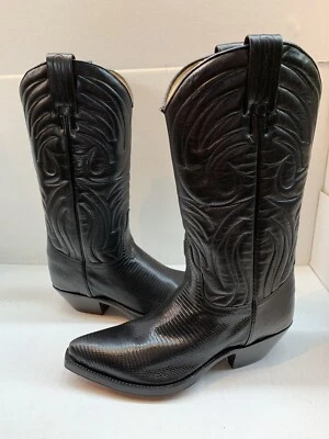 Tony Mora Western stivaletto donna made in Spain nero lucertola 320 taglia 9,5 - Immagine 1 di 4