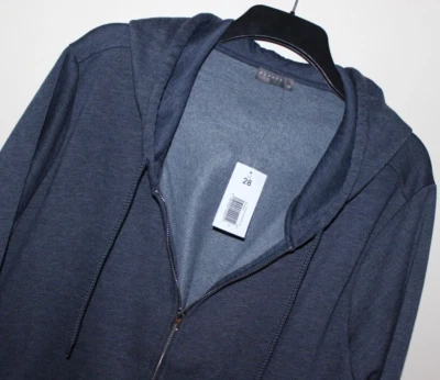 Sudadera con capucha con cremallera Papaya by Matalan - nueva con etiquetas Charcol/azul oscuro, L/S, talla 4XL (V19) Foto 1 de 4