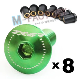 Nuevo kit de pernos de parabrisas verde ZX6R para ZX-6R 636 6RR Ninja 09 10 11 12 - Imagen 1 de 1