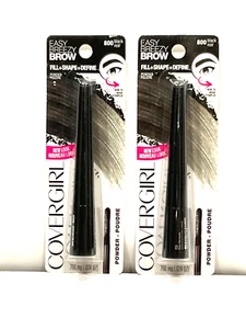 2 X COVERGIRL EASY BREEZY BROW - POWDER - 800 BLACK NOIR - 0.024 OZ/700 MG - Picture 1 of 1