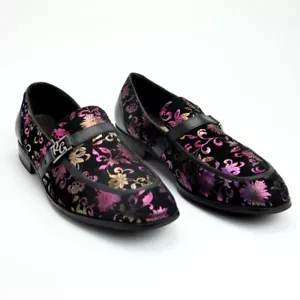 Mocassini Robert Graham Iridescenti Fleur-de-Lis Uomo Taglia 13 - Foto 1 di 7