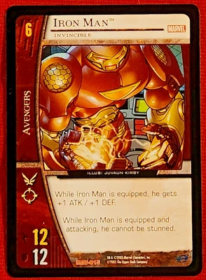2005 Marvel VS System Iron Man: Invincible Card (Marvel Legends) MAV-015 - Image 1 of 2