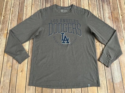 Los Angeles Dodgers 47 Brand MLB Gray Long Sleeve Shirt Men’s Size Medium - Image 1 of 4