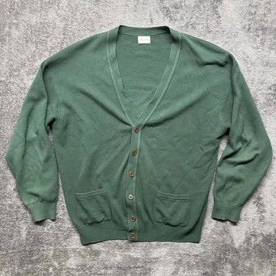 Cárdigan suéter vintage United Colors of Benetton para hombre grande pura lana de cordero Foto 1 de 4