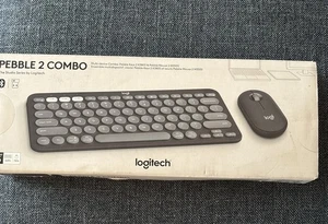 Logitech Pebble 2 Combo Wireless Keyboard/Mouse Bundle for Mac BNIB/SEALED - Afbeelding 1 van 10