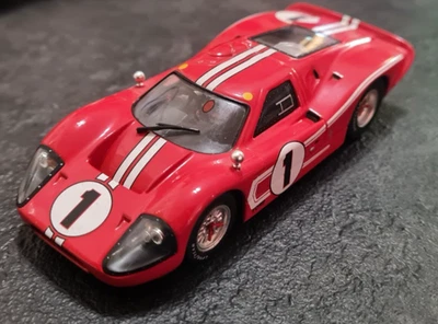 Modellino Le Mans 1:43 Ford Gt40 MKIV 1967 Gurney, Foyt Whitebox + Pilota dentro - Immagine 1 di 4