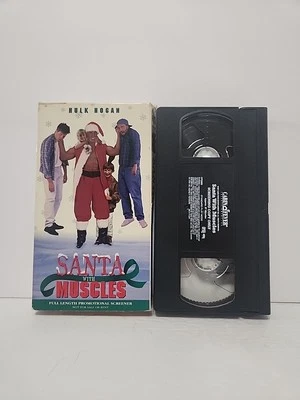 Santa With Muscles (VHS, 1997) Hulk Hogan Cabin Fever Comedy Screener Promo Demo - Image 1 of 2