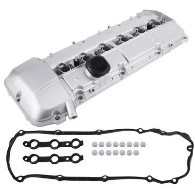 Aluminum Engine Valve Cover + Gasket Fit BMW M54 E46 325Ci 325i 330i 525i X3 X5 - Image 1 of 4