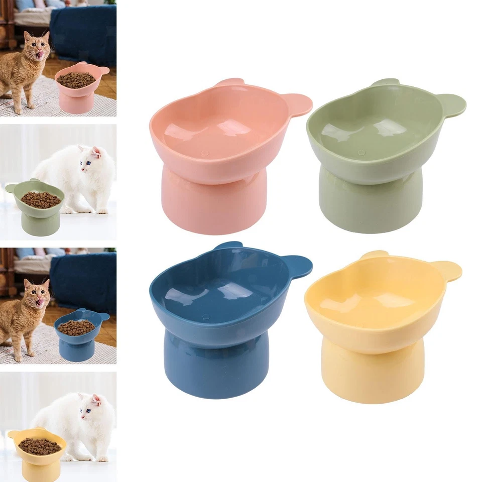 Raised Cat Bowl Non Slip Elevated Cat Bowl Lightweight Tilted Pet Feeder Kitten - Bild 1 von 1