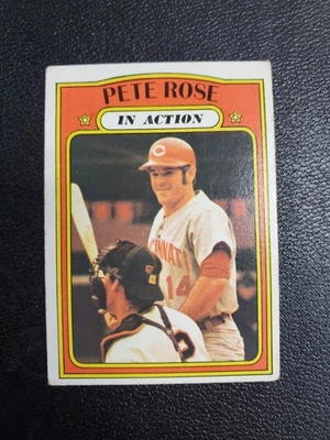 1972 Topps - En acción Pete Rose #560 número alto en muy buen estado-excelente Foto 1 de 3