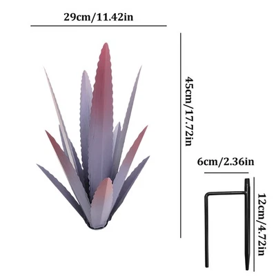 Arte en Metal Tequila Escultura Rústica 9 Hojas Jardín Patio Escultura Decoración del Hogar Hágalo Usted Mismo Foto 1 de 4