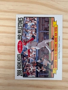 2009 O-Pee-Chee Highlights and Milestones #HM2 Ken Griffey Jr. - CINCINNATI REDS - Picture 1 of 2