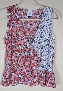CAbi Seraphina Top Size S #5730 2 Tops Red White Blue Black Was $92 - Picture 1 of 8