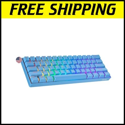 Gaming-Ready GK61 60% Keyboard - 61 Keys, RGB Backlighting & Speed Switches - Image 1 of 4