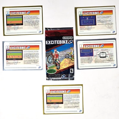 2002 Nintendo E-Reader Excitebike 5 Cards Game Boy Advance Complete Opened New! - Image 1 of 4