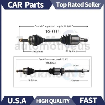 Front CV Axle Shaft CV Joint 2X TrakMotive For Scion tC 2011 2012 2013 2014 - Image 1 of 3
