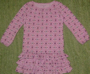 LANDS END Dress Drop Waist Ruffle Tiered Girls 5 - Picture 1 of 3
