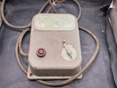 VINTAGE MECCANO POWER CONTROL UNIT TYPE A3 METAL ENCASED TRANSFORMATOR UK MADE - Bild 1 von 4
