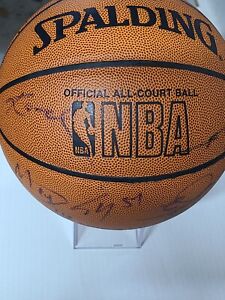 2002-03 Los Angeles Lakers Team Signed/Autograph Ball -COA JSA Kobe Bryant, Shaq