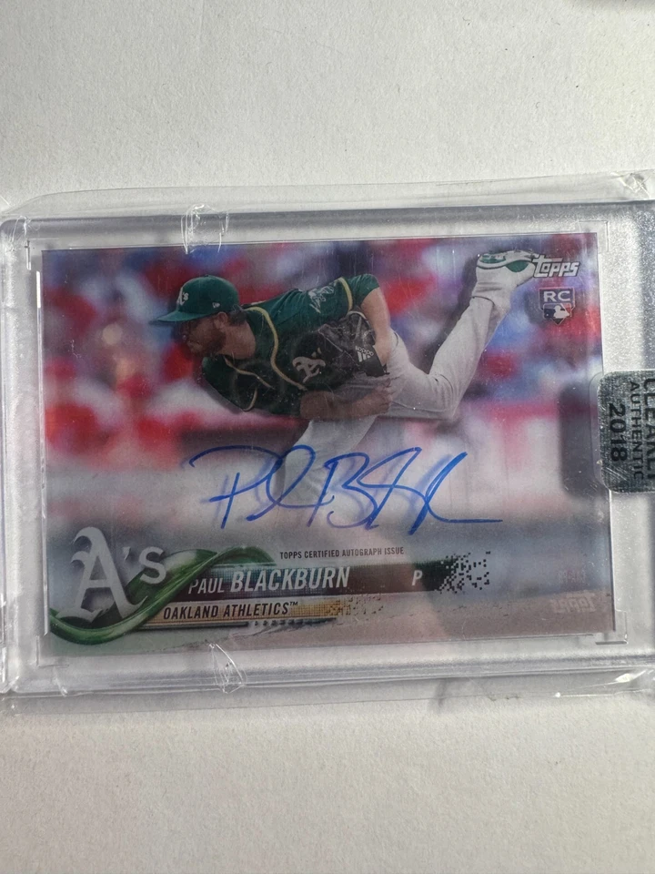 K306,589 - 2018 Topps Clearly Authentic Autographs #CAAPB Paul Blackburn RC Auto - Image 1 of 1