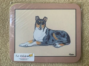 SOLO 1 SINISTRO - Nuovo COLLIE (LISCIO) TAPPETINO TOPO per cani antiscivolo fondo beige liscio - Foto 1 di 1