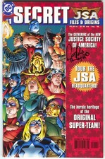 JSA Secret Files & Origins 1 DC 1999 NM 1st Hawkgirl Signed Ciara Renee