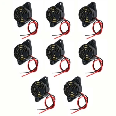 8pcs - Buzzer Alarm Active Piezo 3v 5v 6v 12v 24v Continuous Sound DC 85DB C20 - Image 1 of 4