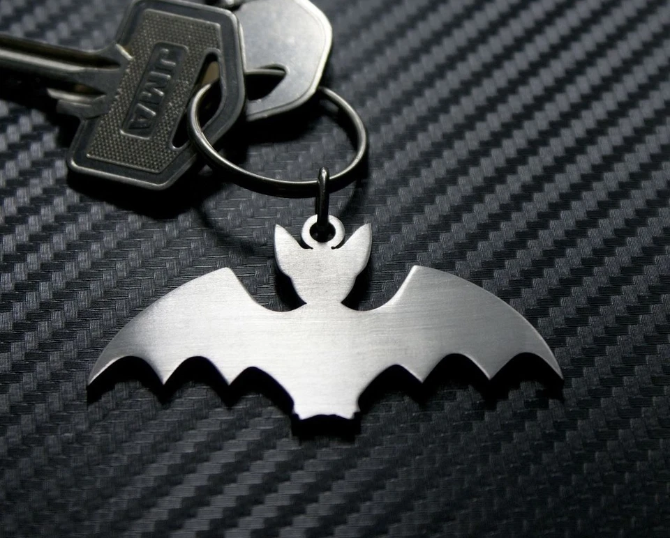 BAT Mammal Vampire Fruit Wings Dracula Goth Emo Keyring Keychain Key Fob Gift - Image 1 of 1